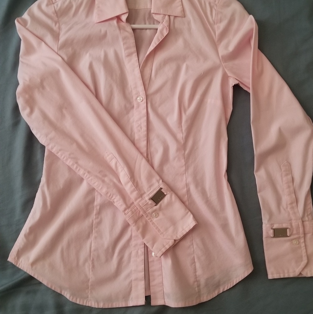 Women's work shirt button down